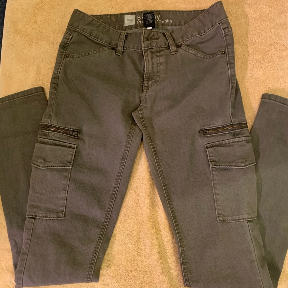 NWOT Mossimo Skinny Denim Size 2 Olive Green